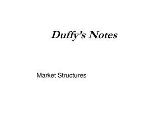Duffy’s Notes