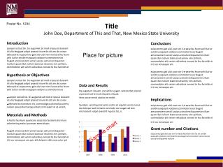 Title John Doe, Department of This and That, New Mexico State University