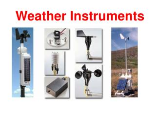 meteorological instruments and their uses pdf