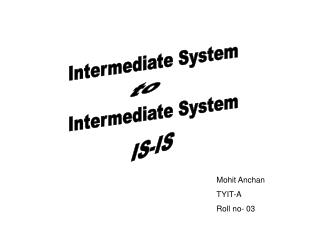 Intermediate System