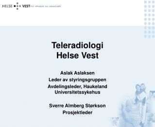 Teleradiologi Helse Vest