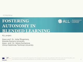 FOSTERING AUTONOMY IN BLENDED LEARNING