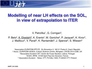 Modelling of near LH effects on the SOL, in view of extrapolation to ITER
