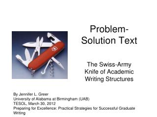 Problem-Solution Text