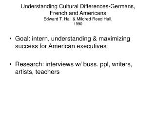 mildred differences germans maximizing intern