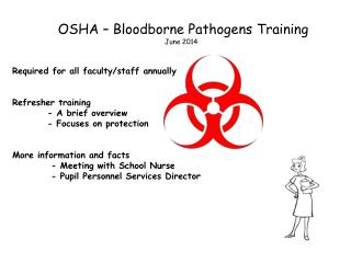 osha bloodborne pathogens quiz answers