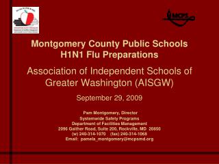 Challenges that Face MCPS in the Event of a Flu Pandemic