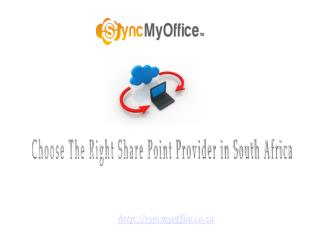 Syncmyoffice Offers Hosted Sharepoint 2013