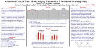 Attentional Oblique Effect When Judging Simultaneity: A Perceptual Learning Study