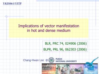 Implications of vector manifestation in hot and dense medium