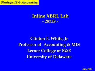 Inline XBRL Lab - 2013S -