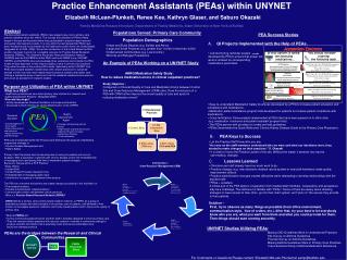 Purpose and Utilization of PEA within UNYNET