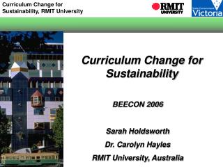 Curriculum Change for Sustainability
