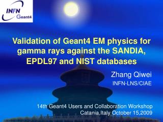 Validation of Geant4 EM physics for gamma rays against the SANDIA, EPDL97 and NIST databases