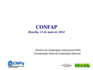CONFAP Brasília, 12 de maio de 2014