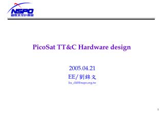 PicoSat TT&amp;C Hardware design