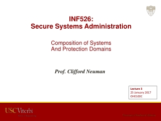 INF526: Secure Systems Administration Composition of Systems And Protection Domains