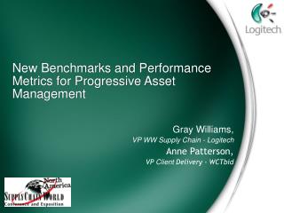 New Benchmarks and Performance Metrics for Progressive Asset Management