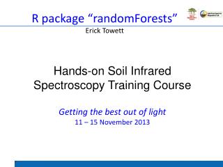 R package “ randomForests ” Erick Towett