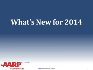 What’s New for 2014