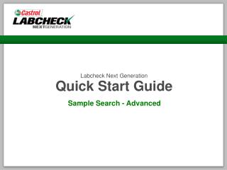 Labcheck Next Generation Quick Start Guide