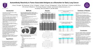 Autoantibody Reactivity to Tumor Associated Antigens as a Biomarker for Early Lung Cancer