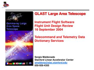 GLAST Large Area Telescope Instrument Flight Software Flight Unit Design Review 16 September 2004