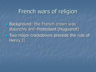 French wars of religion
