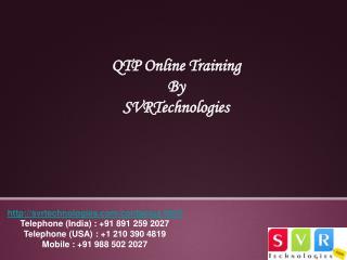 QTP Online Training
