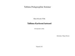 Tallinna Pedagoogiline Seminar