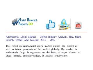 Antibacterial Drugs Market - Global Industry Analysis, Size,