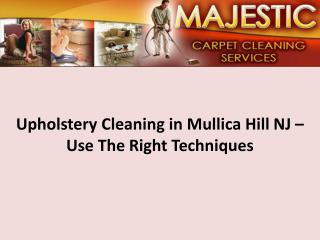 Upholstery Cleaning in Mullica Hill NJ