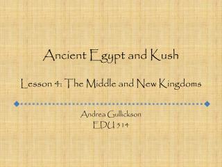 Ancient Egypt and Kush Lesson 4: The Middle and New Kingdoms