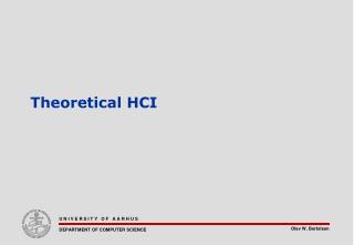 Theoretical HCI