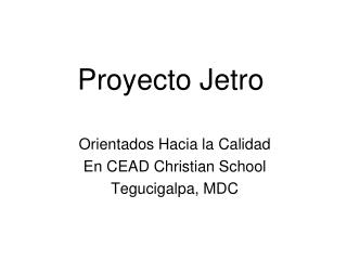Proyecto Jetro