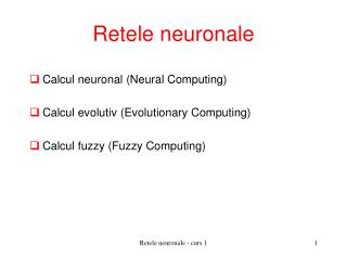 Retele neuronale