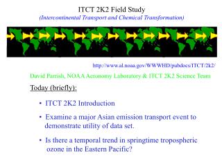 ITCT 2K2 Field Study (Intercontinental Transport and Chemical Transformation)