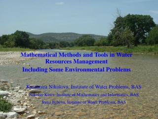 Mathematical Methods and Tools in Water Resources Management