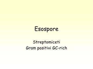 Esospore