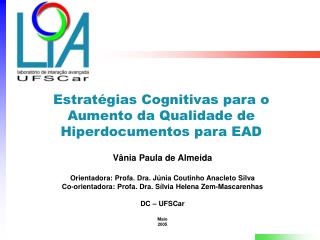 Estratégias Cognitivas para o Aumento da Qualidade de Hiperdocumentos para EAD