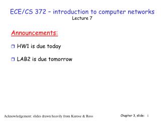 ECE/CS 372 – introduction to computer networks Lecture 7