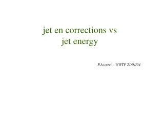 jet en corrections vs jet energy