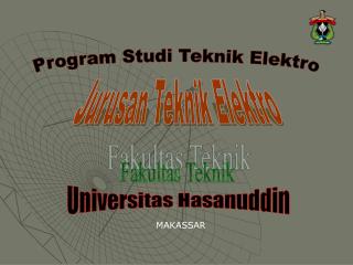 Program Studi Teknik Elektro