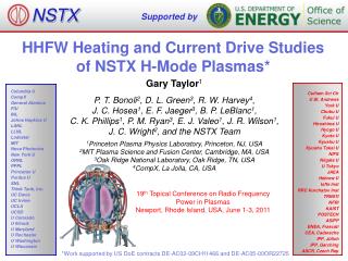 HHFW Heating and Current Drive Studies of NSTX H-Mode Plasmas*