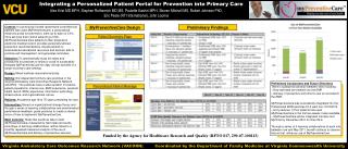 Integrating a Personalized Patient Portal for Prevention into Primary Care