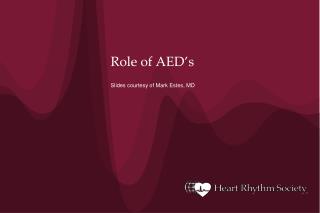 Role of AED’s