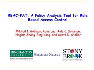 RBAC-PAT: A Policy Analysis Tool for Role Based Access Control