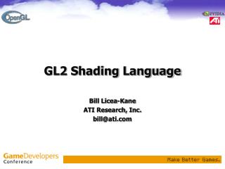GL2 Shading Language