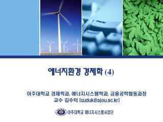 에너지환경 경제학 (4)