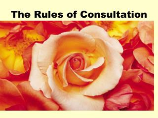 The Rules of Consultation